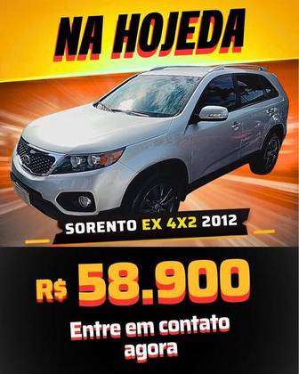 KIA SORENTO 2.4 16V GASOLINA EX 4WD AUTOMÁTICO KIA SORENTO 2.4 16V GASOLINA EX 4WD AUTOMÁTICO